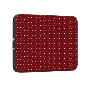 Casely MacBook Laptop Sleeve Case | On the Dot | Maroon Polka Dot