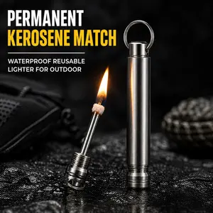 4 in 1 Metal Match Multitool Keychain - Firestarter, Emergency Glass Breaker, Utility Cutter | Everyday Carry, Emergency Rescue, Micro Multi-Tool Multitools for Outdoor Camping, Car EDC, Emergency Rescue Multitools