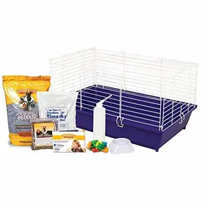 Ware Manufacturing Sweet Home Sunseed Rabbit Cage Starter Kit, Assorted Colors (Pack of 1)