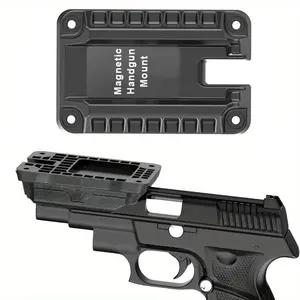 1 Magnetic Car Pistol Holder, Magnetic Gun Holder, Gun Safety Solution, In-Car, Truck, Bedside, Wall, and Desktop Use Pistol Storage, Concealed Car Gun Magnet Holder, Indoor Gun Holder