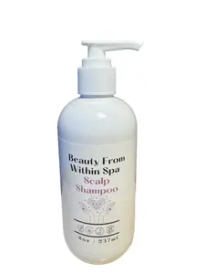 Beauty From Within Spa Scalp Shampoo with Zinc Oxide & Aloe Vera 8 oz / 237 ml for Calming Inflammation Daily Haircare Cleanser