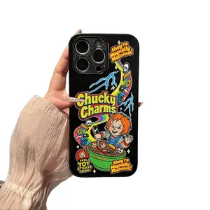 Halloween-themed Tempered Glass Back Panel Case for iPhone 17Air 17PROMAX 11 12 13 14 15 16 ,Gifts, Halloween Gifts Cover Protection Protective Installation