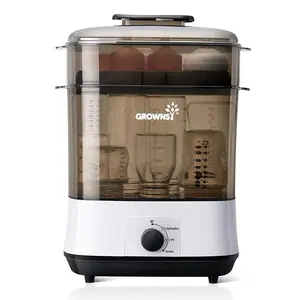 GROWNSY Bottle Sterilizer and Dryer, Electric Steam Baby Bottle Sterilizer, Bottle Sanitizer for Baby Bottles & Pacifiers, Breast Pump Parts