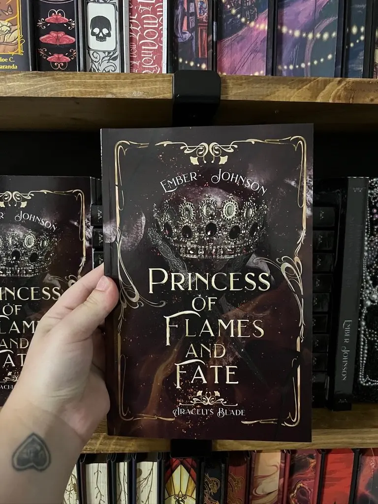 Ember Johnson Princess of Flames and Fate Signed Paperback Book 2 in the Araceli's Blade Trilogy Dark Fantasy Romance