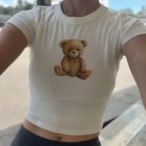 Teddy Bear Crop, Custom Bear crop top, College sorority bear Cute, Teddy Crop Tank, Custom Text, Best Friends