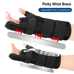 1Pcs Adjustable Hand Brace Wrist Support, Pinky Finger Splints, Little Finger Brace Supports Pinky Metacarpals and Knuckles for Men Women Fingers Hand Support