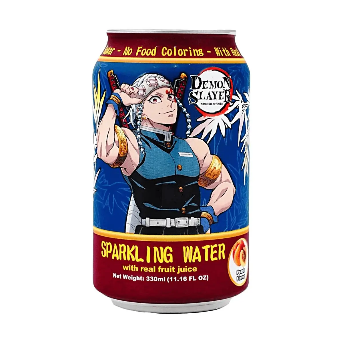 ANYYUMS Peach Flavored Sparkling Water - Demon Slayer Limited Edition (330ml) - Vietnamese Collaboration