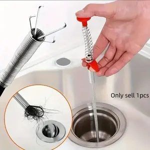 Flexible Grabber Claw Reacher Tool with 4 Claws, Bendable Hose for Litter Pick, Home Sink, Drains, Toilet, Drain Auger, Drain Clog Remover, 23.642 Inches