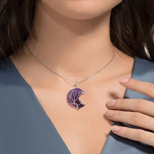 FaithHeart Tree of Life Birthstone Necklace For Unisex Stainless Steel