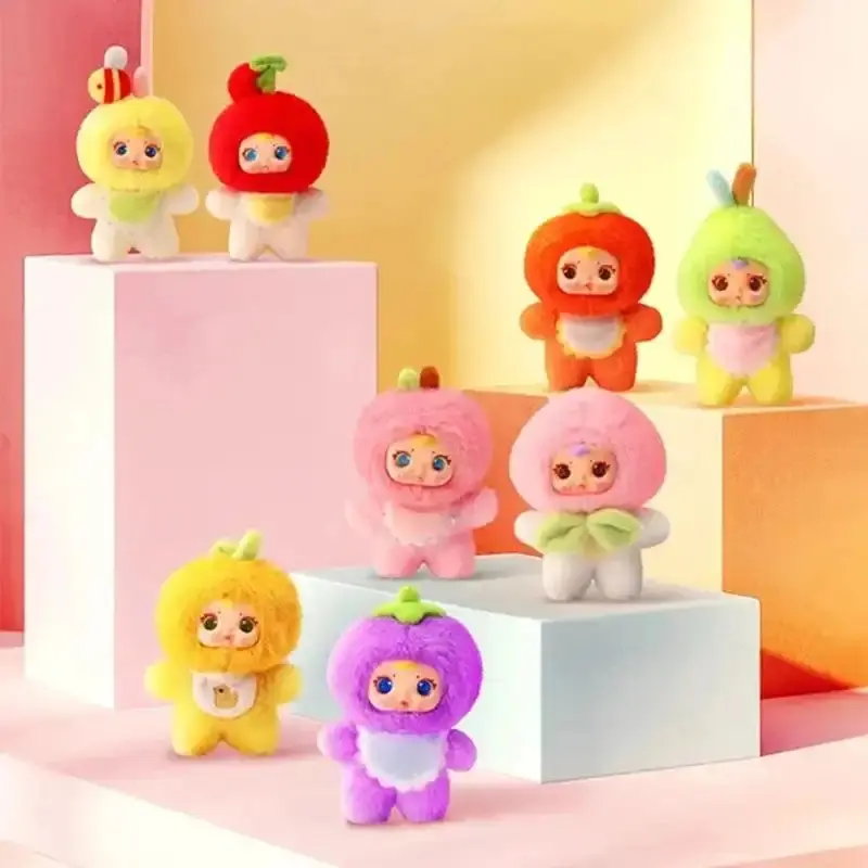 MM Milk Candy v2 Colorful Fruit Soft Plush Doll Surprise Pack - Kawaii Look Collectible Figurine, Cute Soft Keychains, Bag Charm Pendant, Gift for Girls