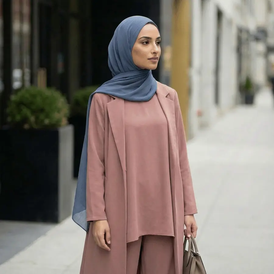 Whispering Breeze™ Crinkle Chiffon Hijab Magical Blue