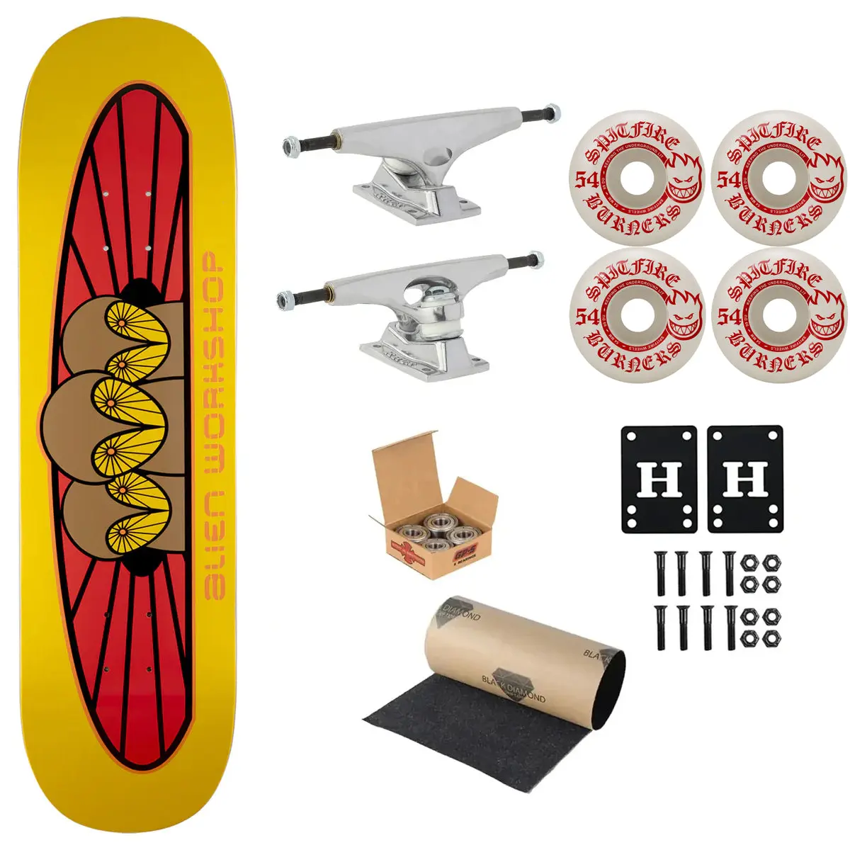 Alien Workshop Premium Complete Skateboard Owliad 8.5" Ft. Krux/Spitfire/Independent