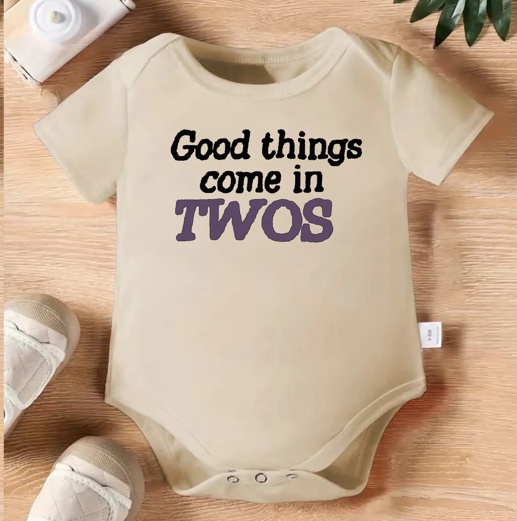 Good Things Come In Twos Baby Bodysuit, Twin Baby Onesie, Matching Twins Infant Romper, Cute Sibling Baby Outfit, Twin Pregnancy Announcement Gift