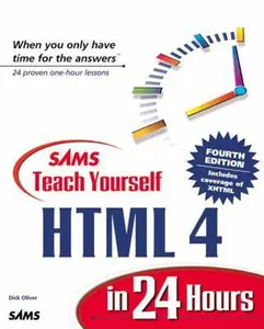 USED-Sams Teach Yourself Html 4 in 24 Hours by Dick Oliver (Paperback)