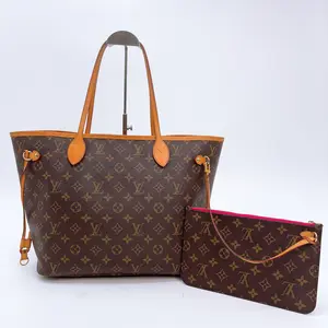 Pre-owned Louis Vuitton canvas Tote Bags Monogram Neverfull MM Tote Bag