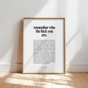 Daily affirmations wall art print | Self-trust reminder | Breakup, divorce, situationship Poster No Frame