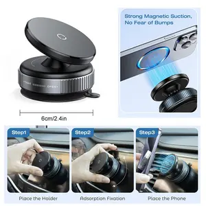 360° Adjustable Suction Cup Car Phone Holder, Magnetic Car Phone Holder, Universal Car Interior Accessories for Car, Gym, Bathroom