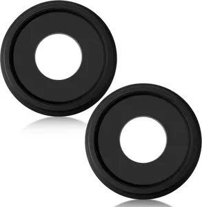 2 Pack Black Ceiling Medallion for Light Fixtures and Ceiling Fans Chandeliers 10" Od x 3.5" ID(Classic)
