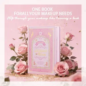 New Year Makeup Set, Five-Layer Beauty Book, Eyeshadow, Blush, Highlighter, Contouring Powder, Lipstick, Multi-Functional Cosmetic Gift Box, Makeup Palette Set, Makeup Bundle Box