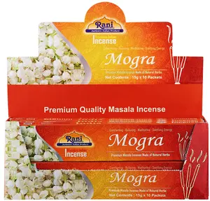 Mogra Incense (Premium Masala Incense Made of Natural Herbs) - Rani Brand Authentic Indian Products