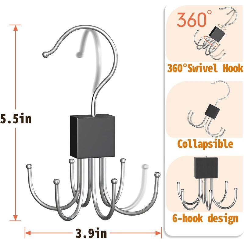 Tank Top Hanger,Rotatable Bra Hanger,Max 36 Storage Capacity Sports Bra Hangers,Space Saving Hangers for Dorm,Closet Organizers and Storage,Closet Organizer for Belt,Scarf, Purse,Black
