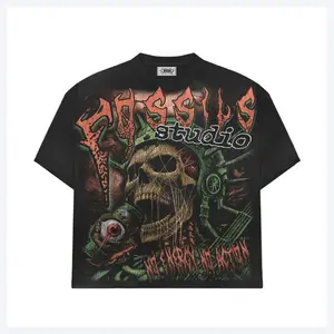 Gothic Horror Skull Graphic Tee – Dark Metal Grunge Aesthetic Vintage Streetwear Shirt