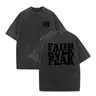 "Faith Over Fear" Graphic Print Unisex Oversized T-Shirt | Cotton Short Sleeve Casual Loose Fit Top, Streetwear Fashion Essential for Summer