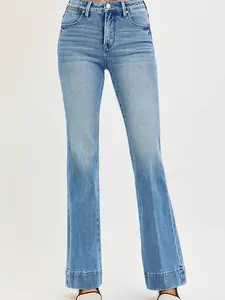 RISEN Tummy Control 4 Way Stretch Mid Rise Flare Jeans