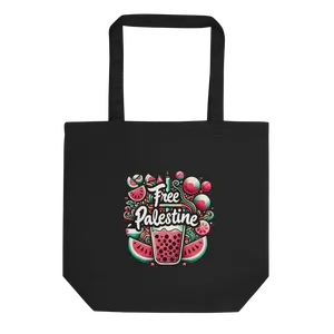 free فلسطین watermelon tote bag