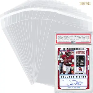 PSA Slab Sleeves for Graded Cards | PSA Exact Fit Graded Card Sleeves, Resealable Slab Protector for TCG Collectors - Sports, Trading & Gaming