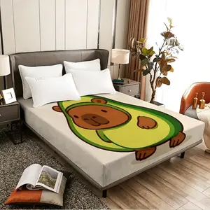Cartoon bear foam mattress dressed as an avocado, suitable for bedrooms, rental apartments, student dormitories, and as a must-have for sleep.