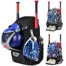 Unisex Youth Athletic Performance Baseball Backpack - Lightweight Nylon Hiking Gear Bag, 29L (21*14*9 inches), Fence Hook, Large Zippered Helmet Main Compartment, Separate Shoe Pocket, Mesh Bottle Slots, Withstands Practice, Tournaments, Night Games