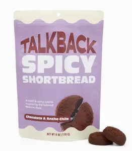 Talkback Snacks Spicy Shortbread Cookies - Chocolate & Ancho Chile, 6 oz (170 g)