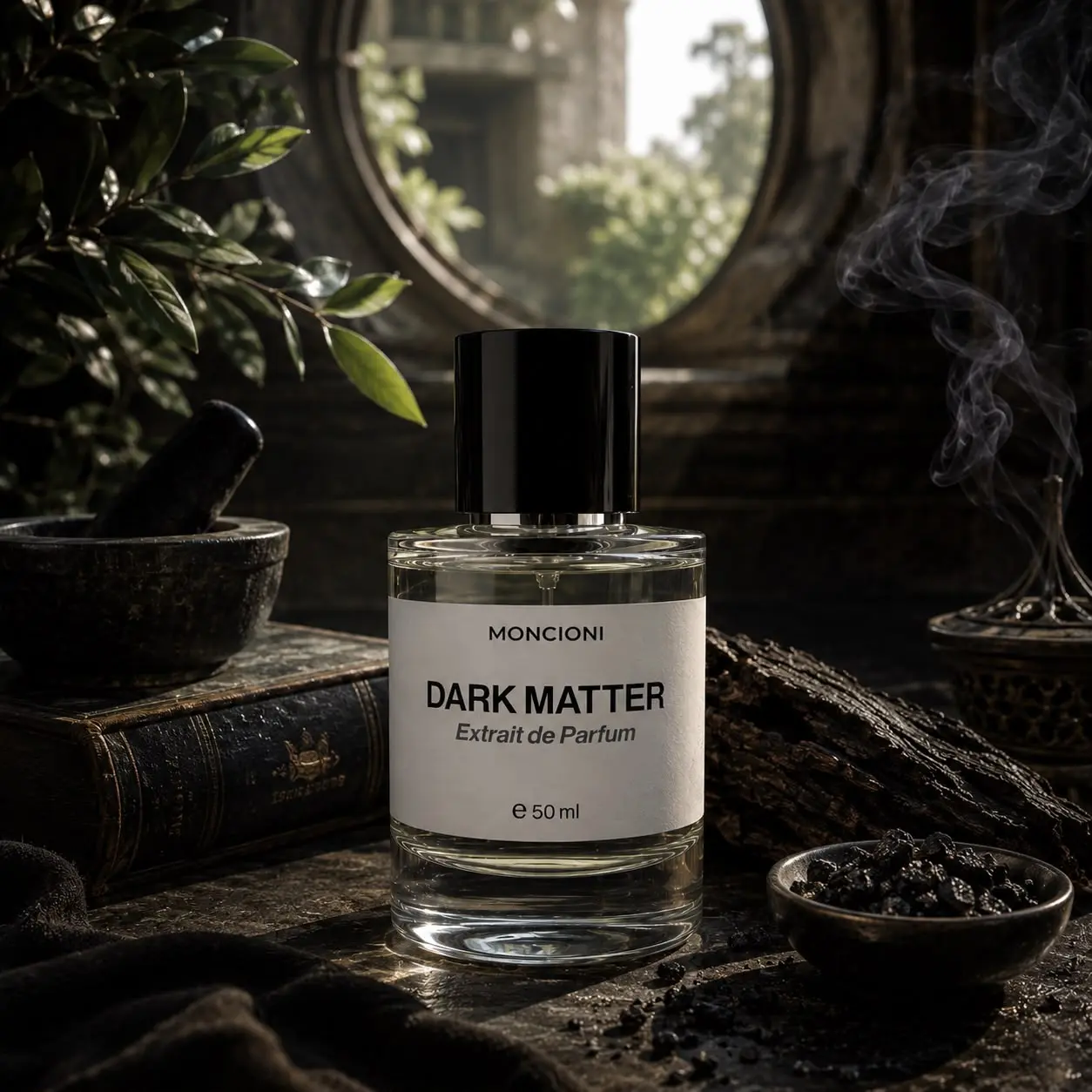Moncioni Dark Matter Extrait de Parfum | Green Notes · Oud · Resins | Long Lasting Designer Inspired Luxury Fragrance for Men & Women | Niche Perfume Gift