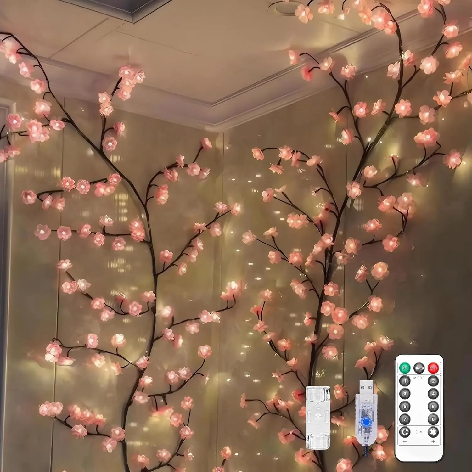 7.55FT 144LED Pink Cherry Blossom