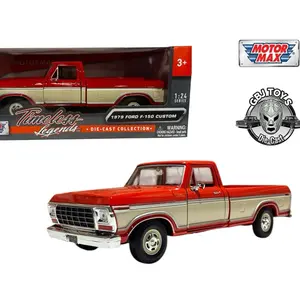 Motor max 1979 FORD F-150 CUSTOM (ORANGE/BEIGE 1/24 Diecast