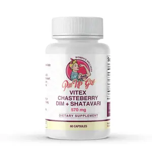 PIN UP GIRL Vitex Chasteberry DIM + Shatavari | Feminine Health Support for Hormonal Balance & Cycle Regularity