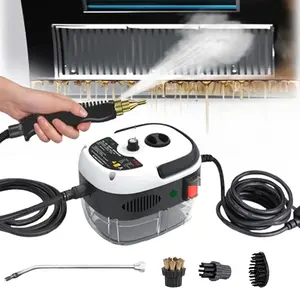 Steam Cleaner, 2500W High Handheld Steam Cleaner, 1L Portable Car Steam Cleaner, 6 High Speeds Pressure Temperature Steam Cleaning Machine with 3 Brush Heads for Kitchen Home Car Cleaning