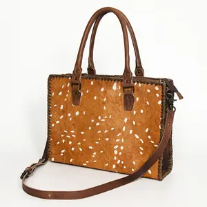 American Darling Tote Hair On Genuine Leather Western Women Bag | Handbag Weekend Travel Bags