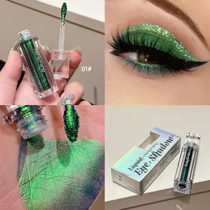 Chameleon Eyeshadow Liquid, Pearl Liquid Eyeshadow, Shimmer Highlight Fine Glitter, Festival Stage Makeup, Metallic Single Color Eye Shadow, Glitter Eyeshadows