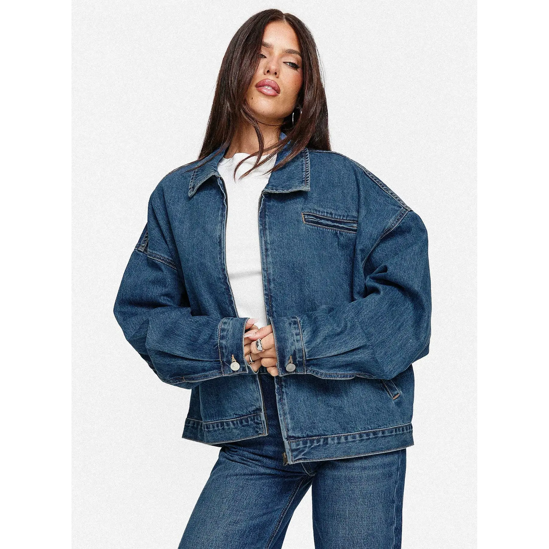 Riina Bomber Jacket Denim Riina Bomber Jacket Denim