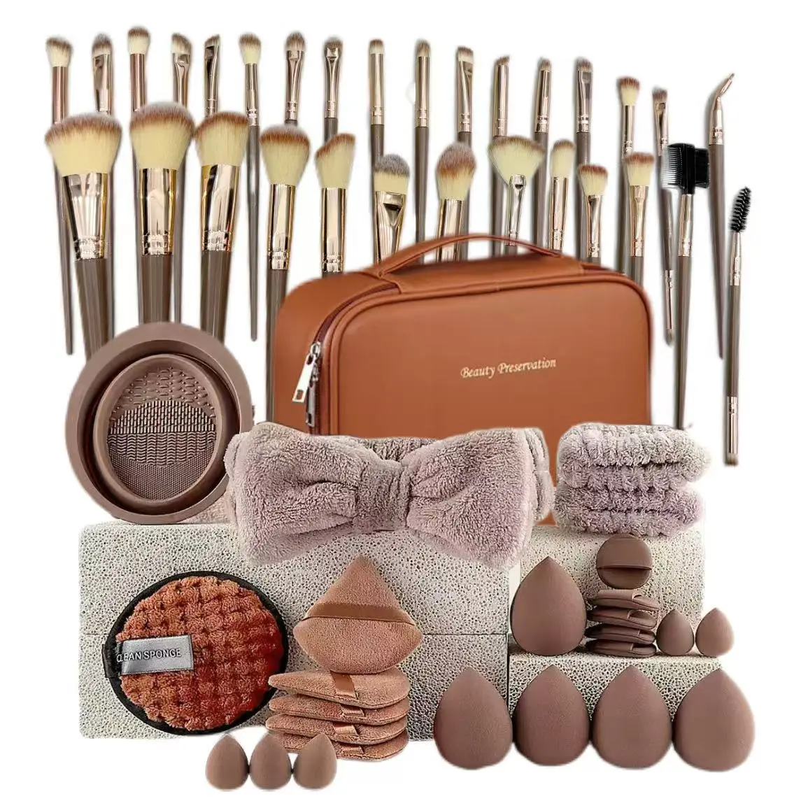 Brown 56-Piece Set