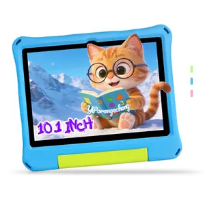 10.1-inch Children's Learning Tablet, Portable, AI-assisted Learning and Entertainment in One, Design, Eye Protection and Anti-Fall, 5G WiFi, High-Definition IPS Eye-Protecting Screen, Dual Cameras, Bluetooth, Shockproof Protective Case, Parental Remote