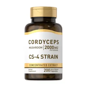 Cordyceps Sinensis Capsules 2000mg 200 Caps Mushroom CS-4