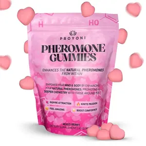 ProYoni Pheromone Gummies for Women - Natural Pheromone Booster, Enhances Natural Pheromones From Within - Mixed Berry Flavor, 60 Count Vitamin Dietary Fitness Supplement Edible