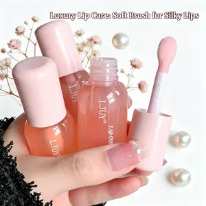 3Pcs Moisturizing Lip Balm, Hydrating Glossy Lip Glaze Stick Plumping Oil Serum for Girls Women, Lipcare Moisture Brightening Stain Cosmetics, Lip Plumper Gloss Tint Products, Beauty Care Makeup Lipstick