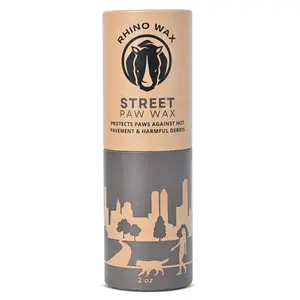 Rhino Wax - Dog Paw Street Wax 2oz - Dog Paw Balm Protects Against Hot Pavement, Rocks, Glass, Road Debris - Moisturizes and Improves Elasticity