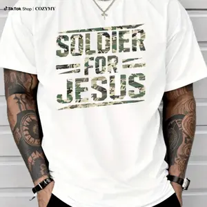 Soldier For Jesus Christian T-Shirt For Summer 100% Cotton T Shirt
