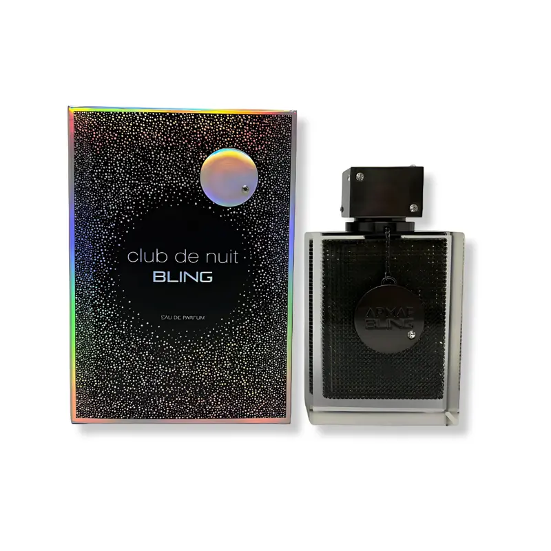 Men's Armaf Club De Nuit Bling Eau De Parfum - 2.5 oz Bold Scent Aromatic Amberwood Woody Cologne, Long Lasting Colognes with Bergamot, Leather & Vanilla Blend