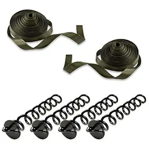 Tree Anchor Kit: Includes 4 Ground Anchors and 2 Tree Staking and Guying Straps